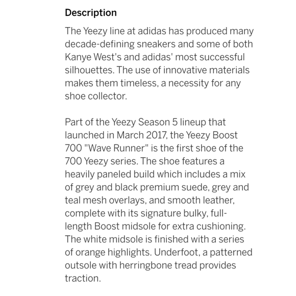 Adidas Yeezy Boost 700 V1 Wave Runner Multicolor Running Shoes Size 9.5 - Picture 10 of 16